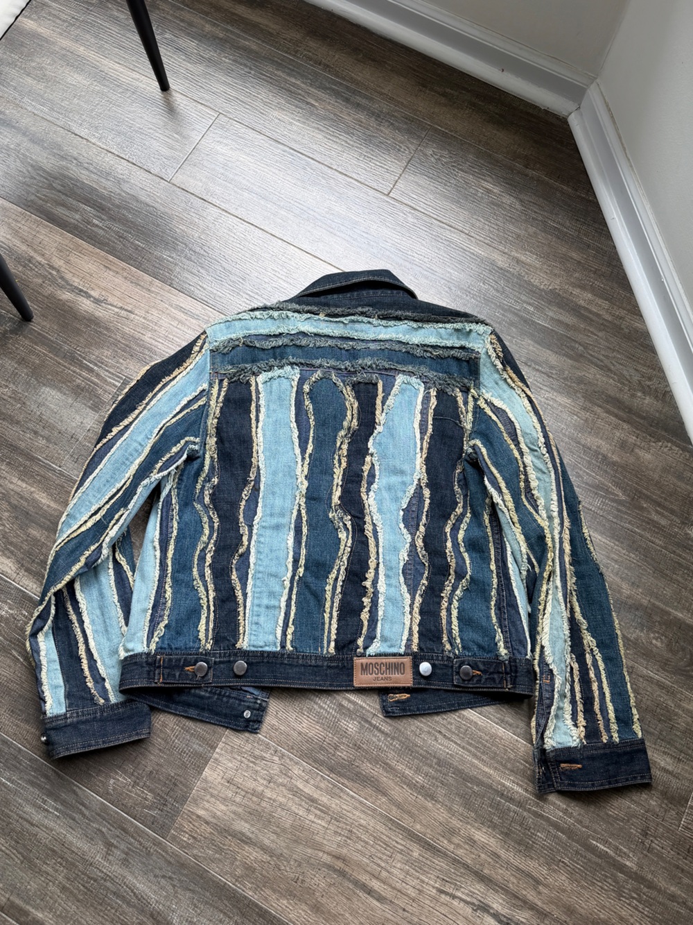 Women's Moschino Jeans Donna Denim Jacket Blue Indigo Coat US 10 - Picture 4 of 4
